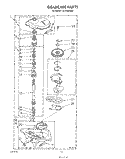 GEARCASE Diagram and Parts List for LA7780XSW0  Whirlpool Washer
