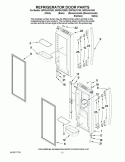 REFRIGERATOR DOOR PARTS Diagram and Parts List for GI0FSAXVB00  Whirlpool Refrigerator