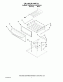 DRAWER PARTS Diagram and Parts List for KERS208XBL0  KitchenAid Range