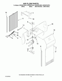 AIR FLOW PARTS Diagram and Parts List for KSRG25FVMS02  KitchenAid Refrigerator