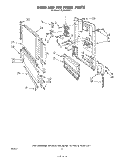 DOOR AND TOE PANEL Diagram and Parts List for DU1800XP1  Whirlpool Dishwasher
