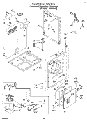 Part Location Diagram of 9830792 Whirlpool HINGE-DOOR
