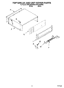 TOP GRILLE AND UNIT COVER PARTS Diagram and Parts List for KSSO42QMW00  KitchenAid Refrigerator