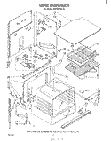UPPER OVEN Diagram and Parts List for RB270PXK0  Whirlpool Wall Oven