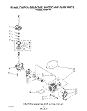 BRAKE, CLUTCH, GEARCASE, MOTOR AND PUMP Diagram and Parts List for LA5280XTN0  Whirlpool Washer