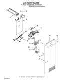 AIR FLOW PARTS Diagram and Parts List for ISC23CNEXW01  Whirlpool Refrigerator