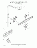 UPPER WASH AND RINSE PARTS Diagram and Parts List for KUDS40FVPA5  KitchenAid Dishwasher
