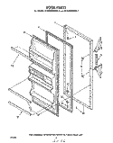DOOR Diagram and Parts List for EL15MNXMWR1  Whirlpool Refrigerator