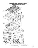 COMPARTMENT SEPARATOR Diagram and Parts List for RT18DKYWW01  Roper Refrigerator