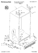 CABINET Diagram and Parts List for KSUB27QDBL00  KitchenAid Refrigerator
