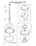 AGITATOR, BASKET AND TUB Diagram and Parts List for LA5430XTN0  Whirlpool Washer