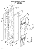 Part Location Diagram of 2215985S Whirlpool TRIM-DOOR