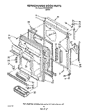 REFRIGERATOR DOOR Diagram and Parts List for ET22RKXXW00  Whirlpool Refrigerator