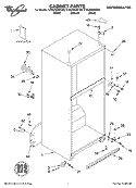 CABINET, LITERATURE Diagram and Parts List for ET8CHKXKB02  Whirlpool Refrigerator
