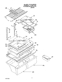 Part Location Diagram of 2188526 Whirlpool TRIM-SHELF