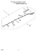 WIRING HARNESS Diagram and Parts List for LCR7244DZ4  Whirlpool Washer