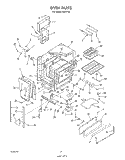 OVEN Diagram and Parts List for N9457X2  Roper Range