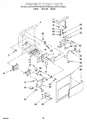DISPENSER FRONT Diagram and Parts List for KSUP25QDAL05  KitchenAid Refrigerator
