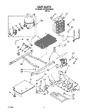 UNIT Diagram and Parts List for 6ED20PKXAW00  Whirlpool Refrigerator