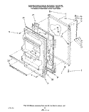 REFRIGERATOR DOOR Diagram and Parts List for ET16JMXSW04  Whirlpool Refrigerator