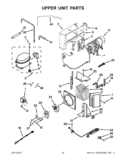 UPPER UNIT PARTS Diagram and Parts List for KSSO42FTX17  KitchenAid Refrigerator