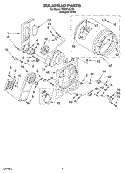 SECTION Diagram and Parts List for TEDS740JQ0  Estate Dryer