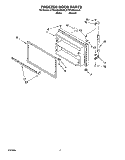 FREEZER DOOR Diagram and Parts List for KTRD18KDAL00  Whirlpool Refrigerator
