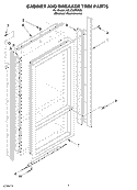 Part Location Diagram of 2313991 Whirlpool Cabinet, Trim Top