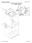 TOP AND CABINET Diagram and Parts List for KAWS800GQ1  KitchenAid Washer