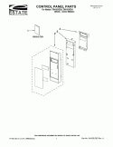 CONTROL PANEL PARTS Diagram and Parts List for TMH16XSD4  Estate Microwave