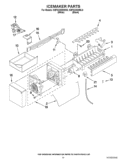 ICEMAKER PARTS Diagram and Parts List for KBFS22EWBL5  KitchenAid Refrigerator