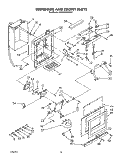 DISPENSER AND FRONT Diagram and Parts List for KSSS36DWW01  KitchenAid Refrigerator