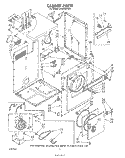 SECTION Diagram and Parts List for LE4930XTF0  Whirlpool Dryer