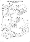 AIRFLOW AND CONTROL Diagram and Parts List for ACM184XA1  Whirlpool Air Conditioner