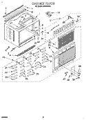 CABINET Diagram and Parts List for AR2400XA1  Whirlpool Air Conditioner