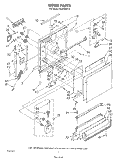 DOOR Diagram and Parts List for DU8700XT0  Whirlpool Dishwasher