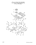 MAIN TOP Diagram and Parts List for 1885W1A  Roper Range
