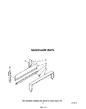 BACKGUARD Diagram and Parts List for SF010EERW1  Whirlpool Range