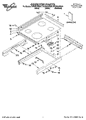 COOKTOP PARTS Diagram and Parts List for GY398LXPQ04  Whirlpool Range
