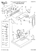 TOP AND CONSOLE, LIT/OPTIONAL Diagram and Parts List for LGQ8800JT2  Whirlpool Dryer