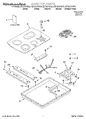 SECTION Diagram and Parts List for KECC507GAL3  KitchenAid Cooktop