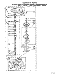 GEARCASE Diagram and Parts List for LA9800XTW1  Whirlpool Washer