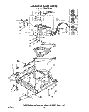 MACHINE BASE Diagram and Parts List for KAWE900TWH0  KitchenAid Washer