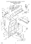 CONTROLS AND REAR PANEL Diagram and Parts List for 4LSC9255DN1  Whirlpool Washer