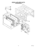 DOOR AND LATCH Diagram and Parts List for MT9160XYB0  Whirlpool Microwave