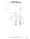 HEATER PARTS Diagram and Parts List for KUDE20IXBL8  KitchenAid Dishwasher
