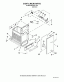 CONTAINER PARTS Diagram and Parts List for KUCS03FTSS1  KitchenAid Trash Compactor