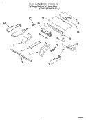 TOP VENTING Diagram and Parts List for RBD276PDQ7  Whirlpool Wall Oven