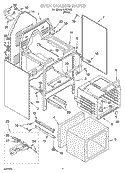 OVEN CHASSIS PARTS Diagram and Parts List for IJP87802  Inglis Range