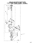 BRAKE AND DRIVE TUBE Diagram and Parts List for LSV7233BQ0  Whirlpool Washer